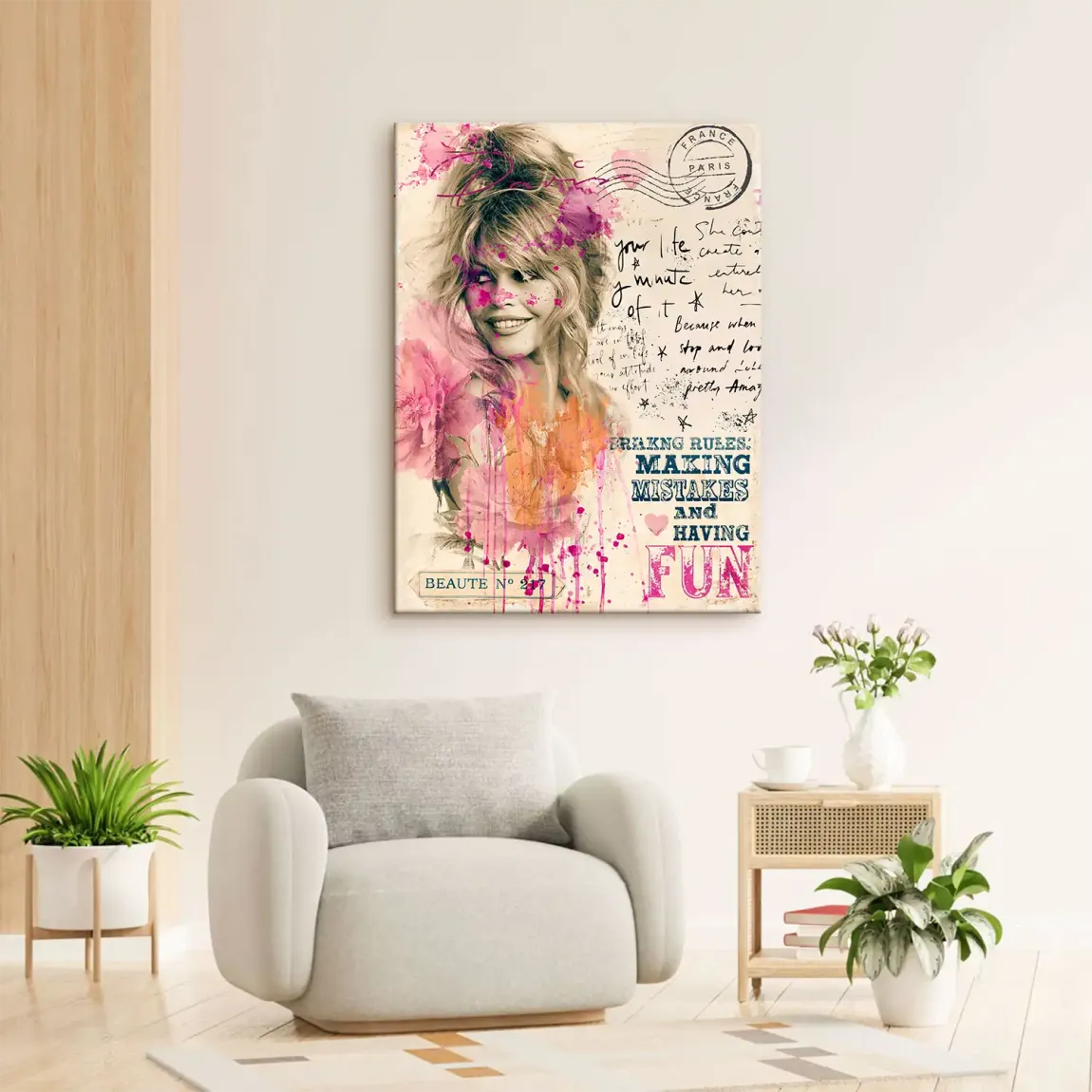 Bardot Paris Leinwand Bild
