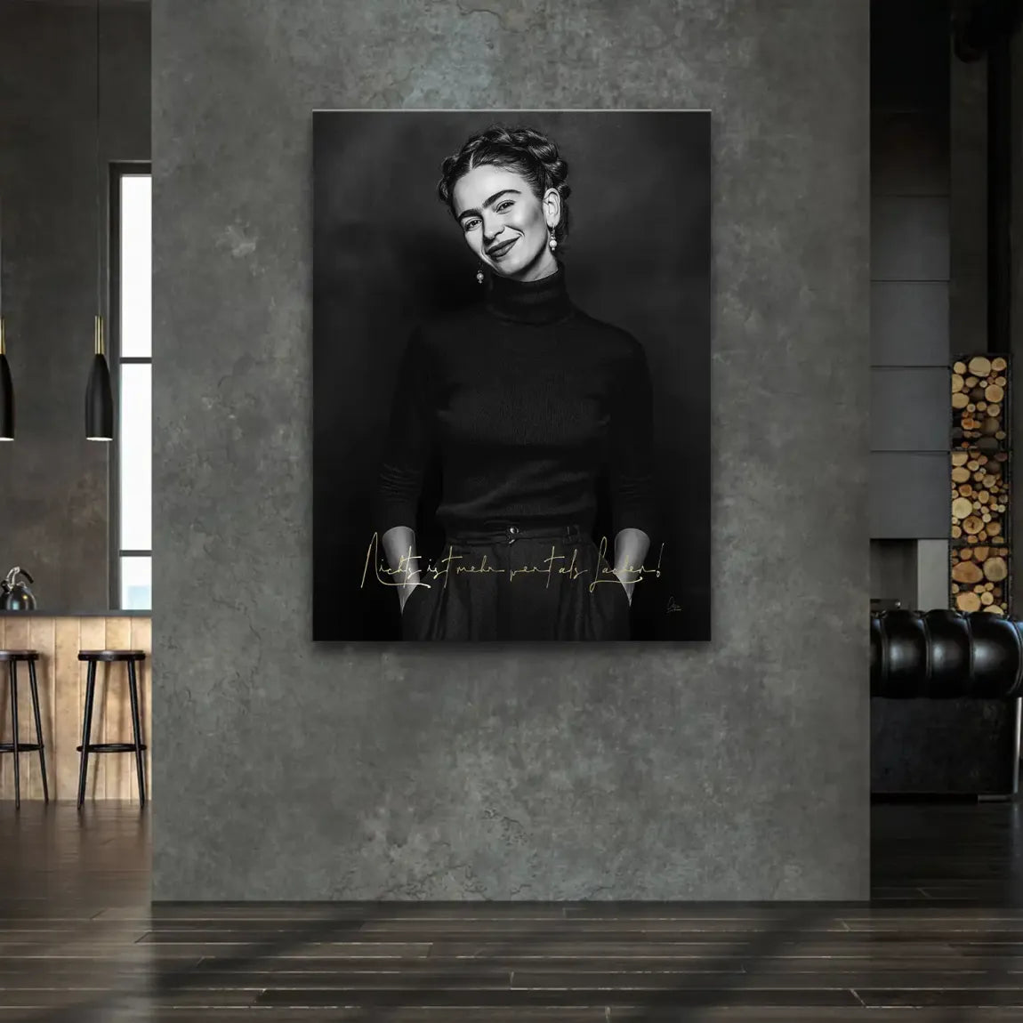 Frida Kahlo stilles Lächeln Leinwand Bild