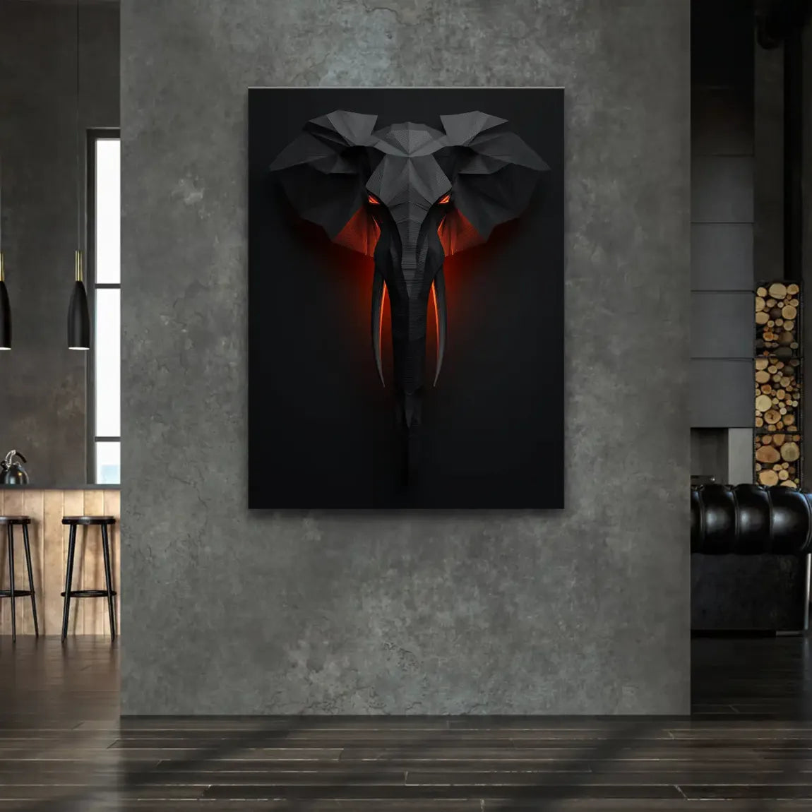 Mystischer Elefant Leinwand Bild