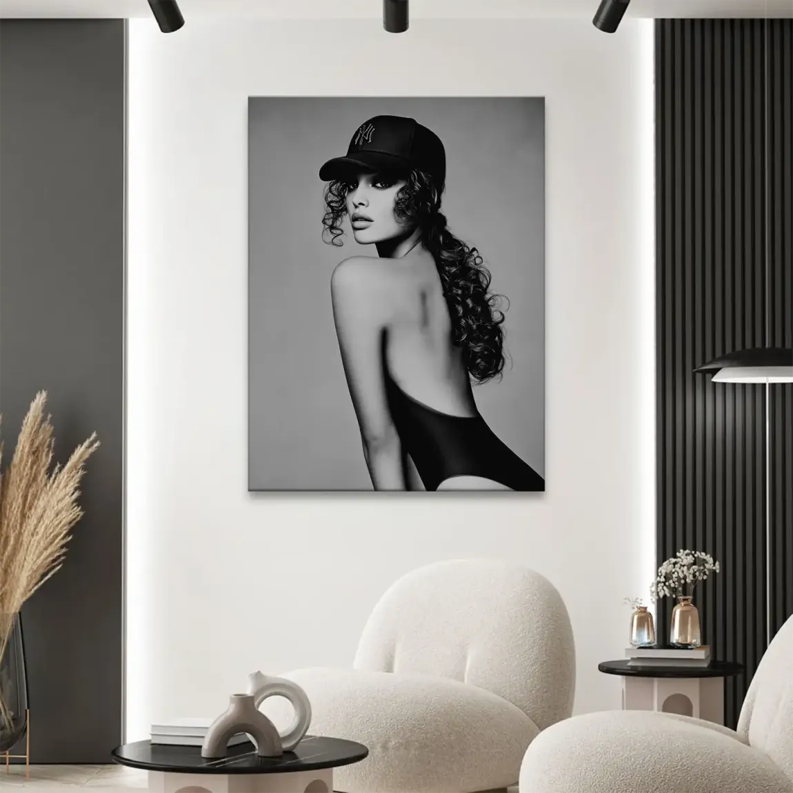 Cap Girl Leinwand Bild