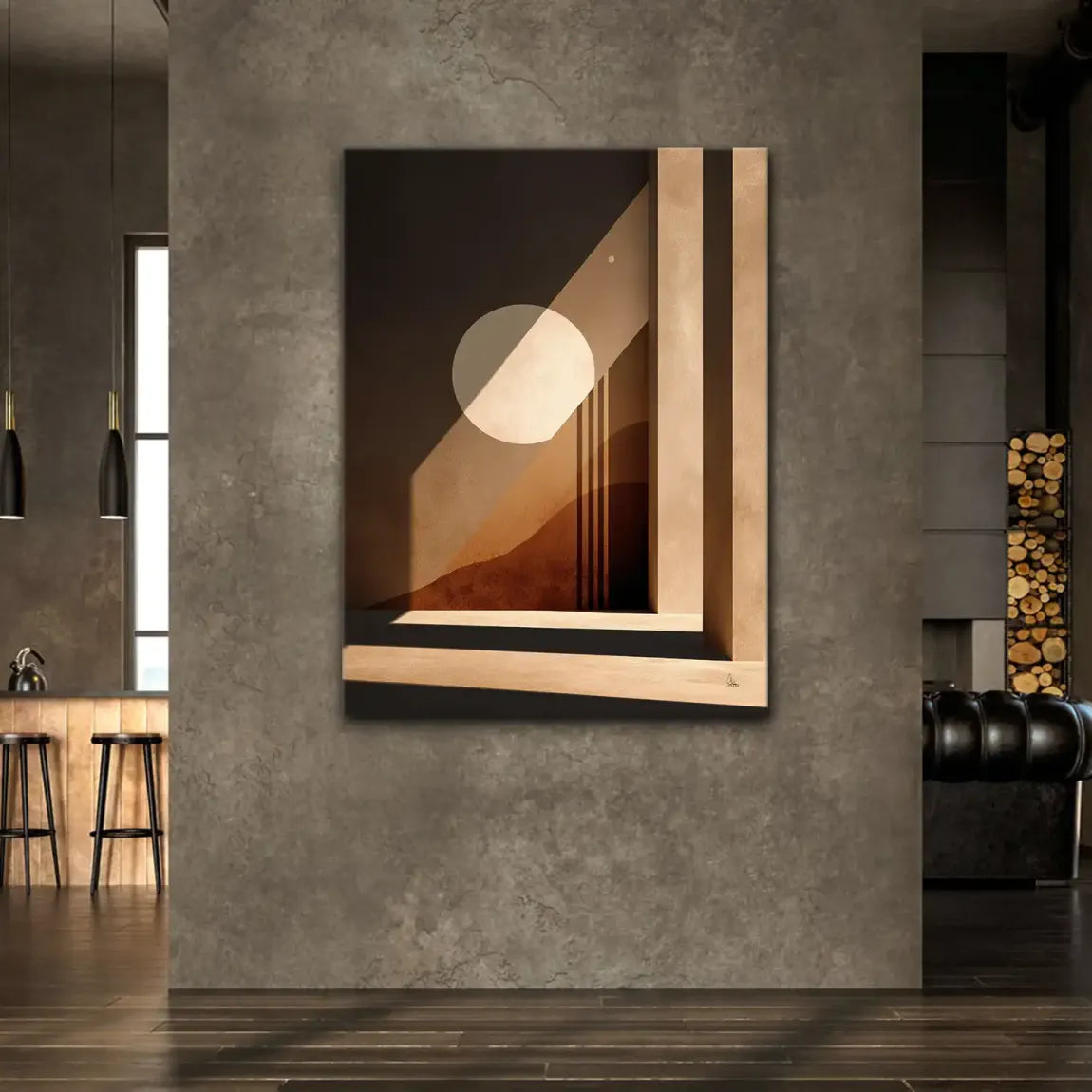 Sonnenbogen Architektur Leinwand Bild