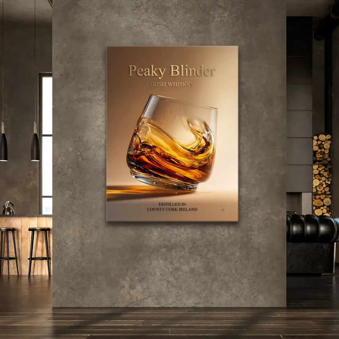 Peaky Whiskey Leinwand Bild