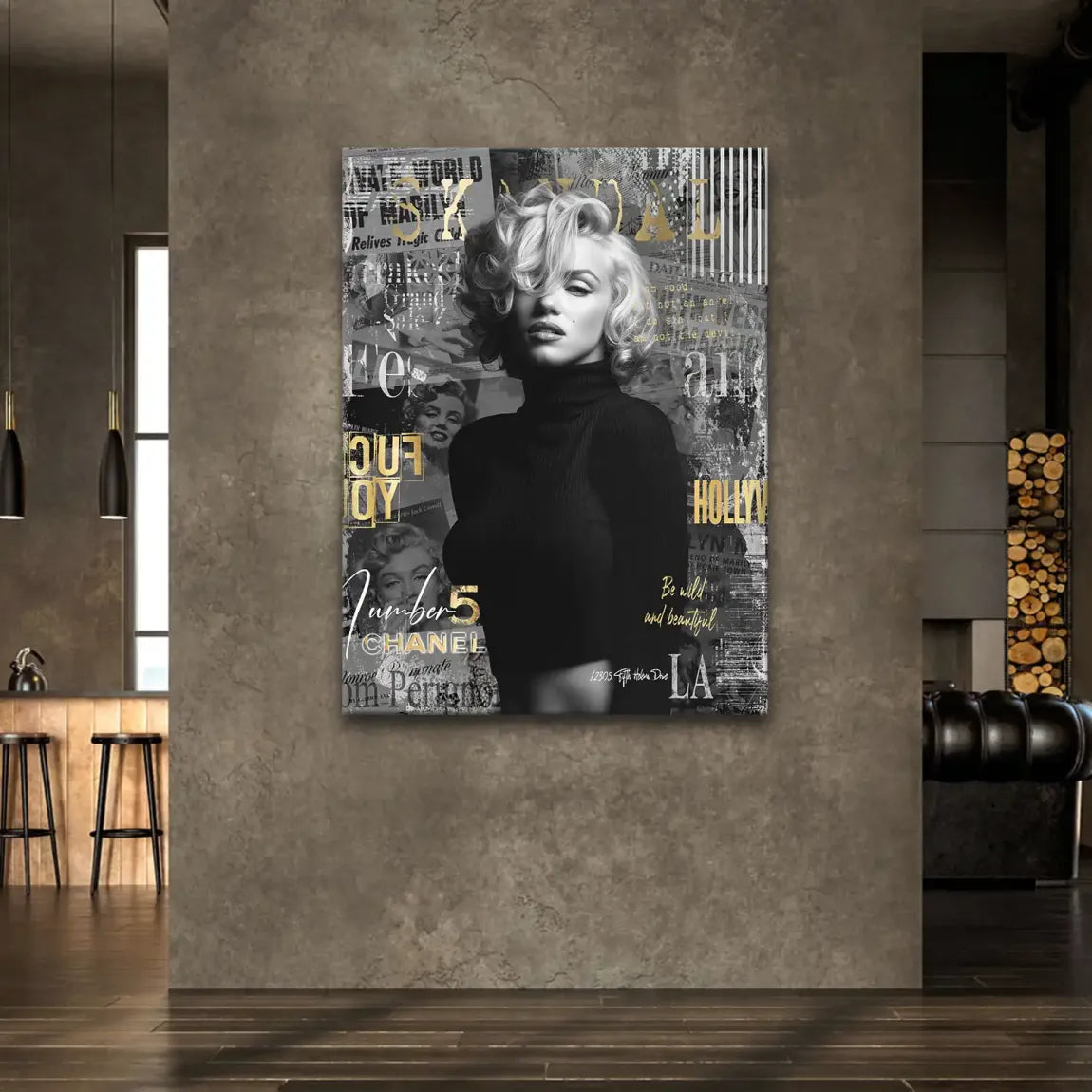 Marilyn Monroe Legend Leinwand Bild