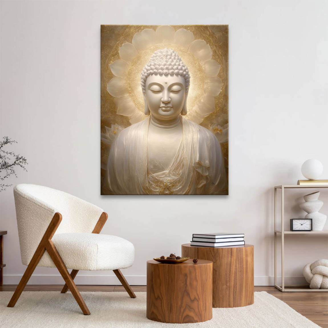 Goldener Buddha Leinwand Bild