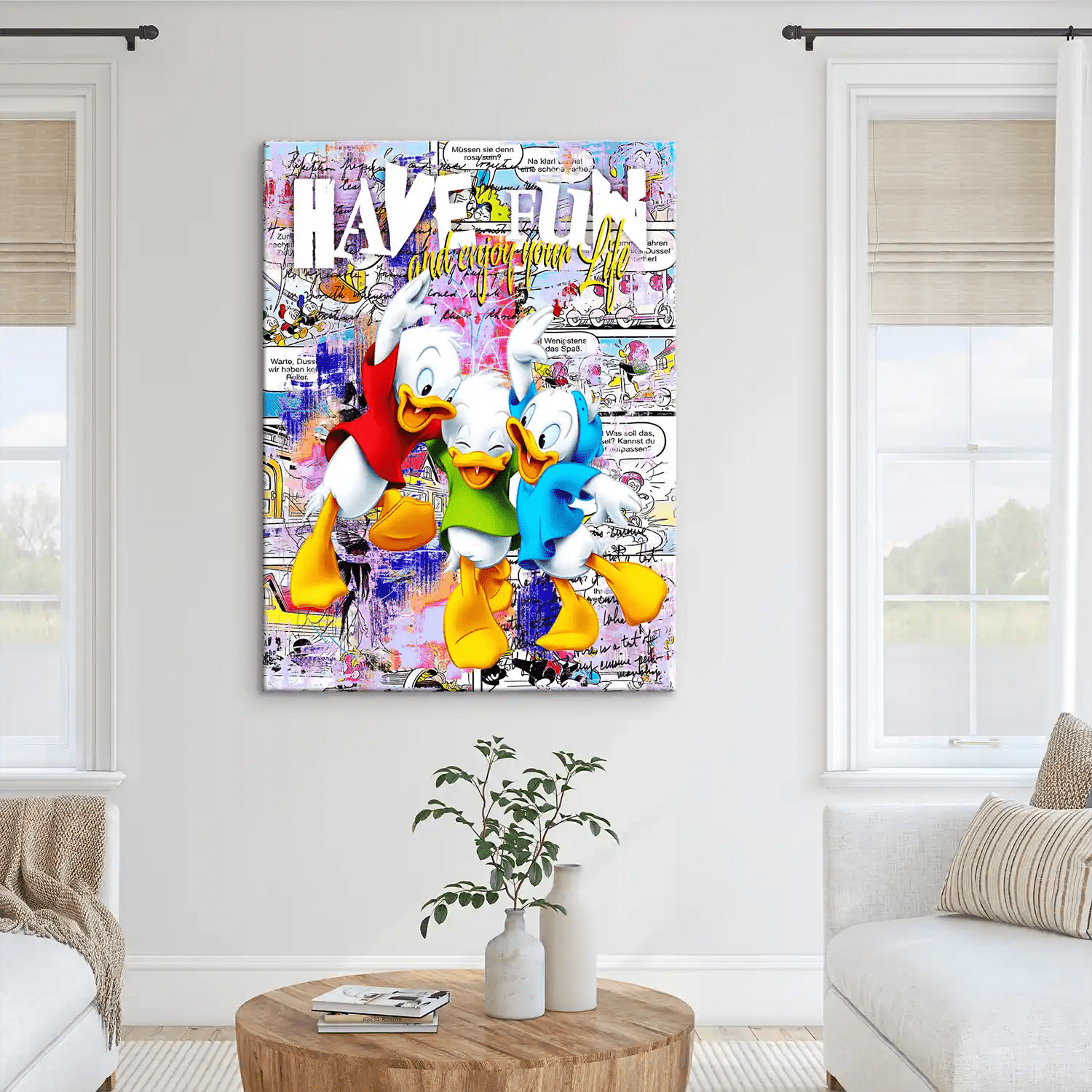 Duck Kids Nr.2 Pop Art Leinwand Bild INGALERIE