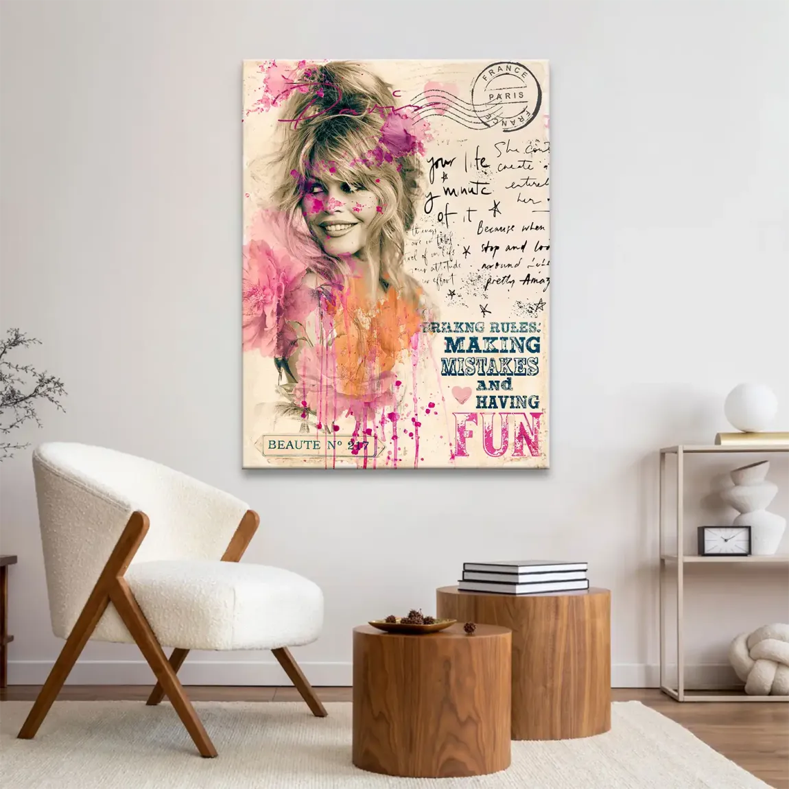 Bardot Paris Leinwand Bild