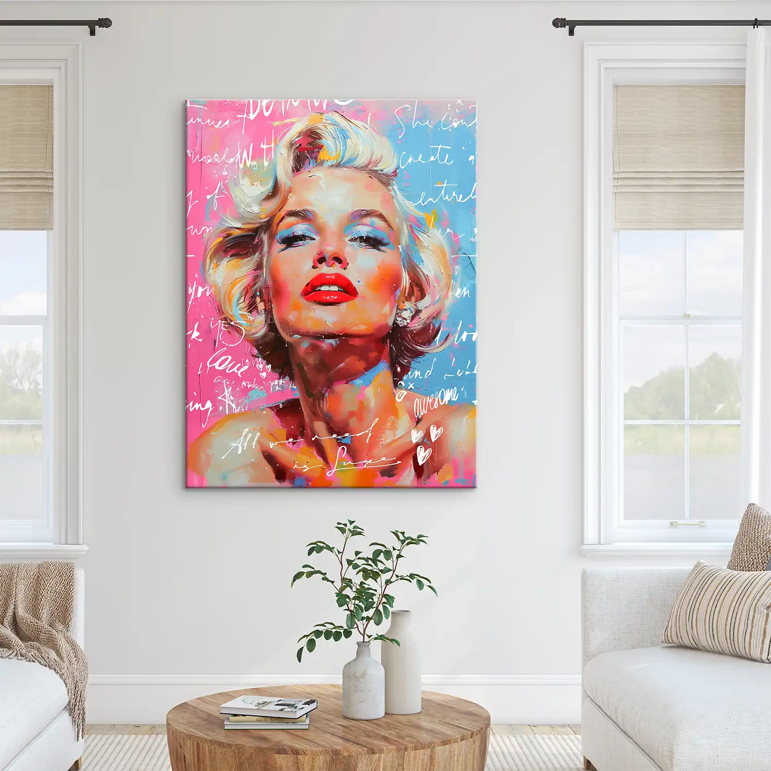 Marilyn Need Luxe Leinwand Bild INGALERIE