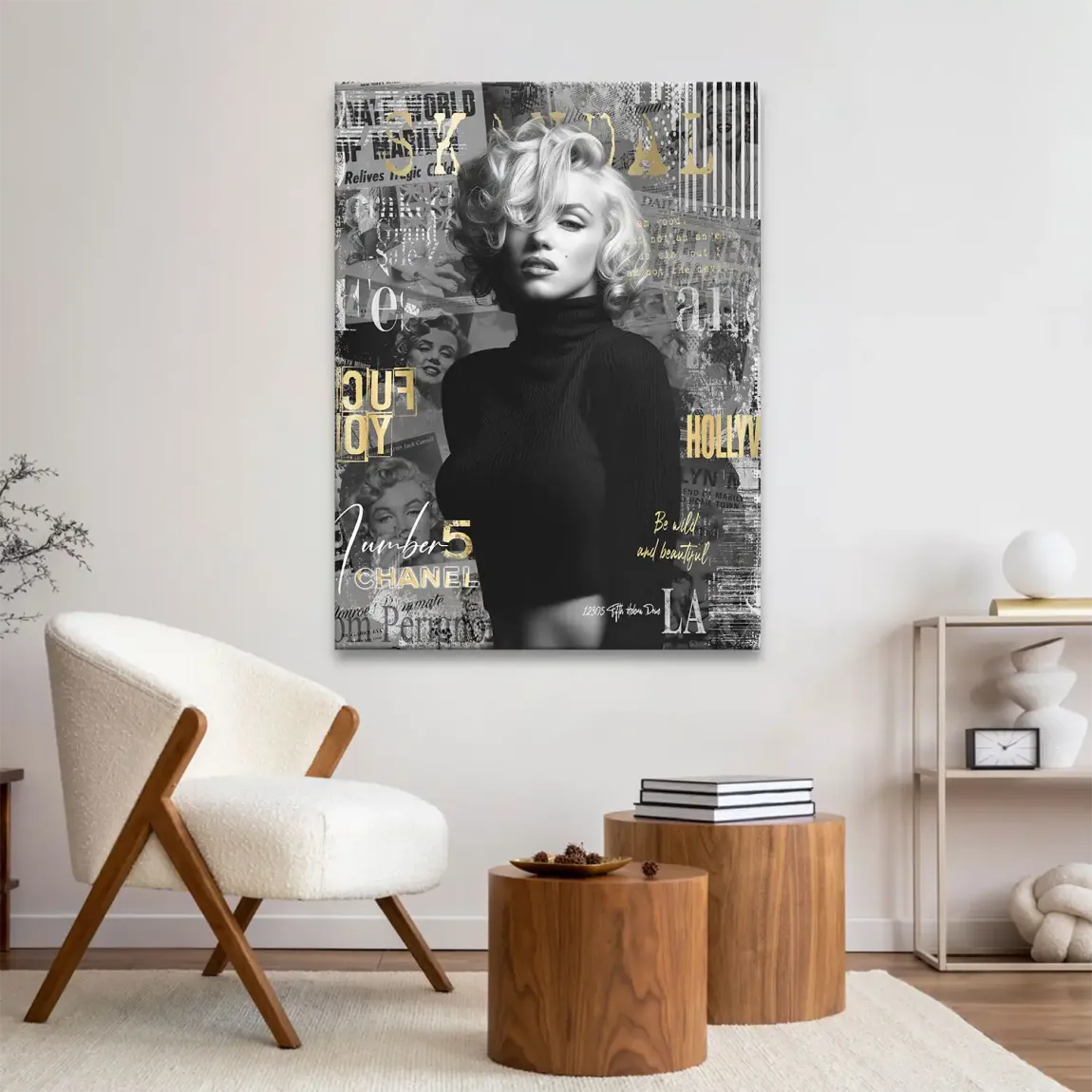 Marilyn Monroe Legend Leinwand Bild