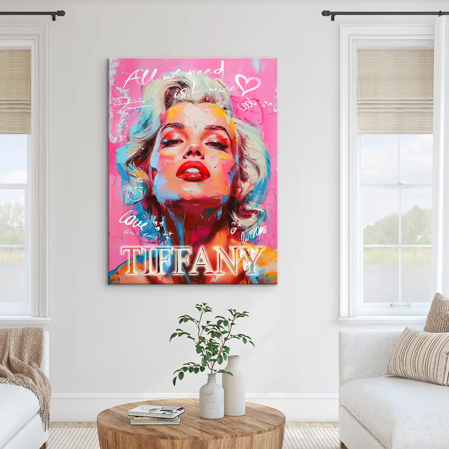 Marilyn Tiffany Leinwand Bild INGALERIE