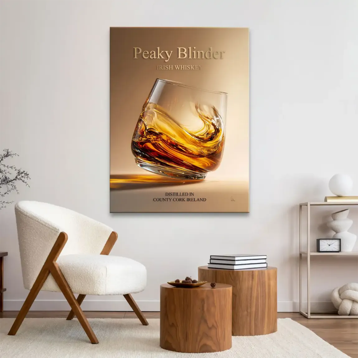 Peaky Whiskey Leinwand Bild