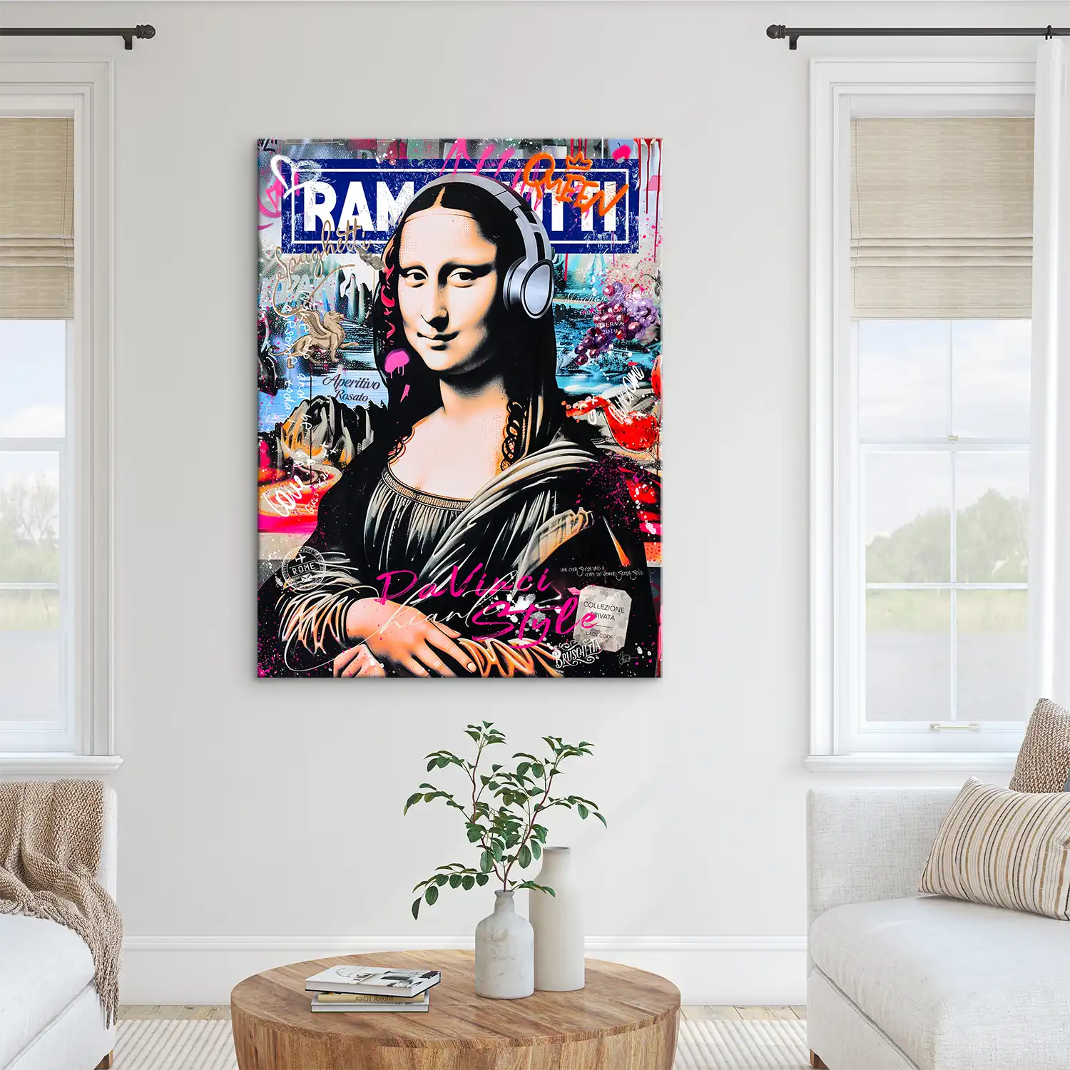 Mona Lisa Pop Art Leinwand Bild INGALERIE