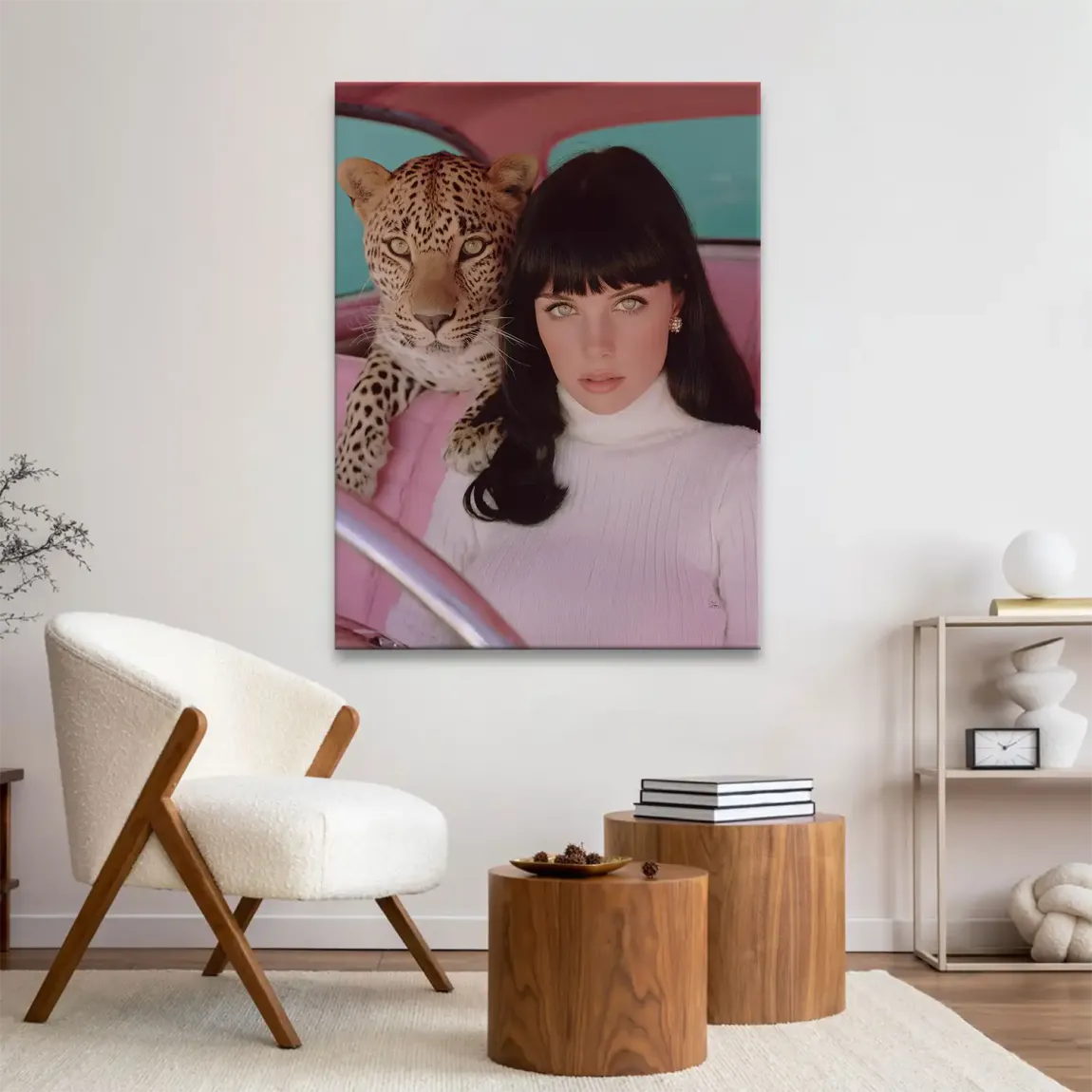 Leopard Diva Leinwand Bild
