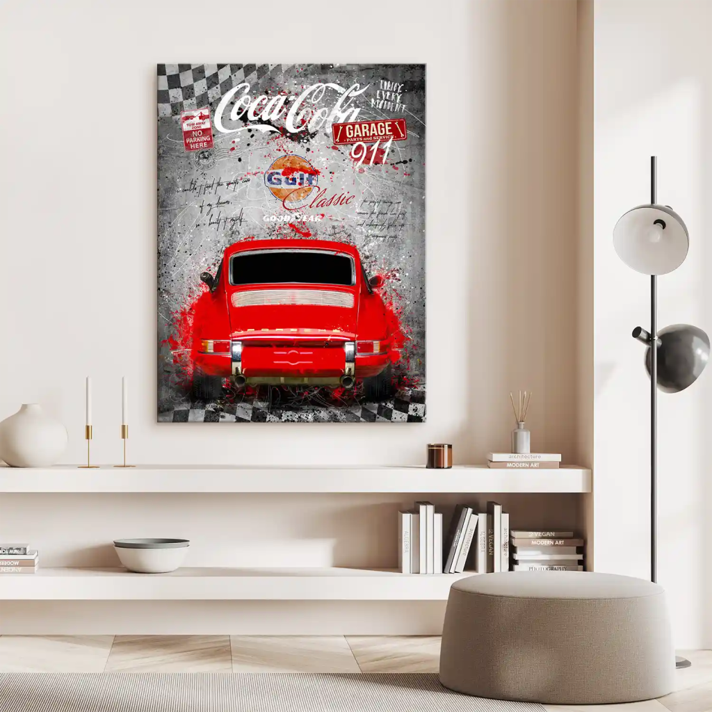 Porsche 911 Modern Style Leinwand Bild INGALERIE