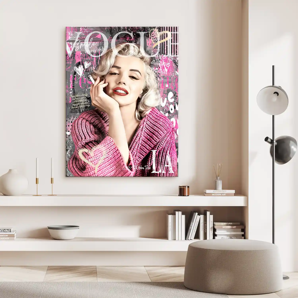 Pop Art Marilyn Monroe Vogue Leinwand Bild INGALERIE