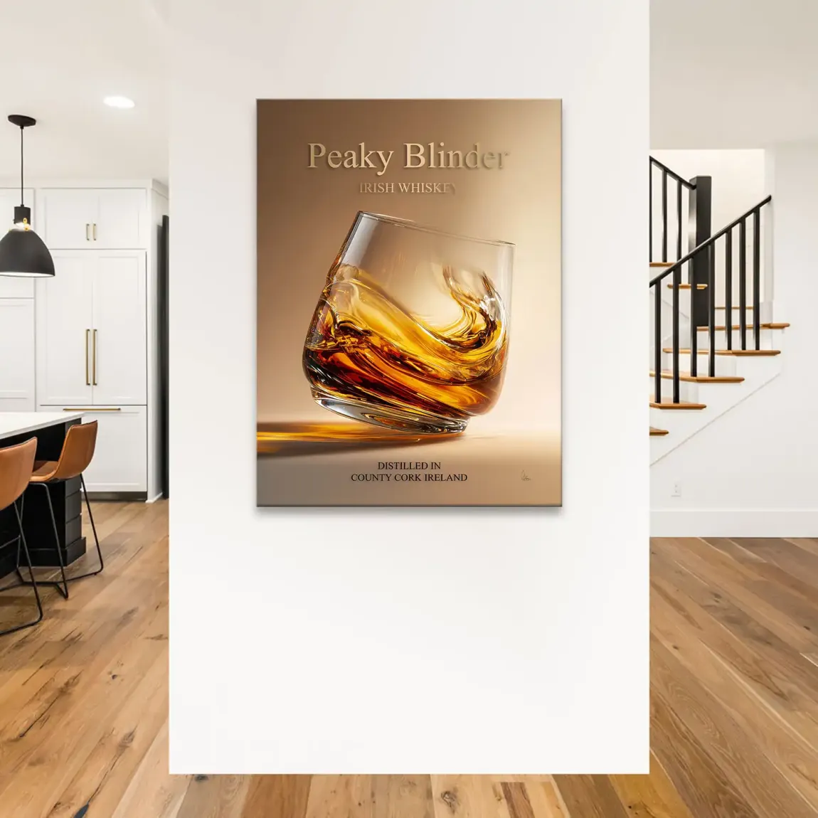 Peaky Whiskey Leinwand Bild