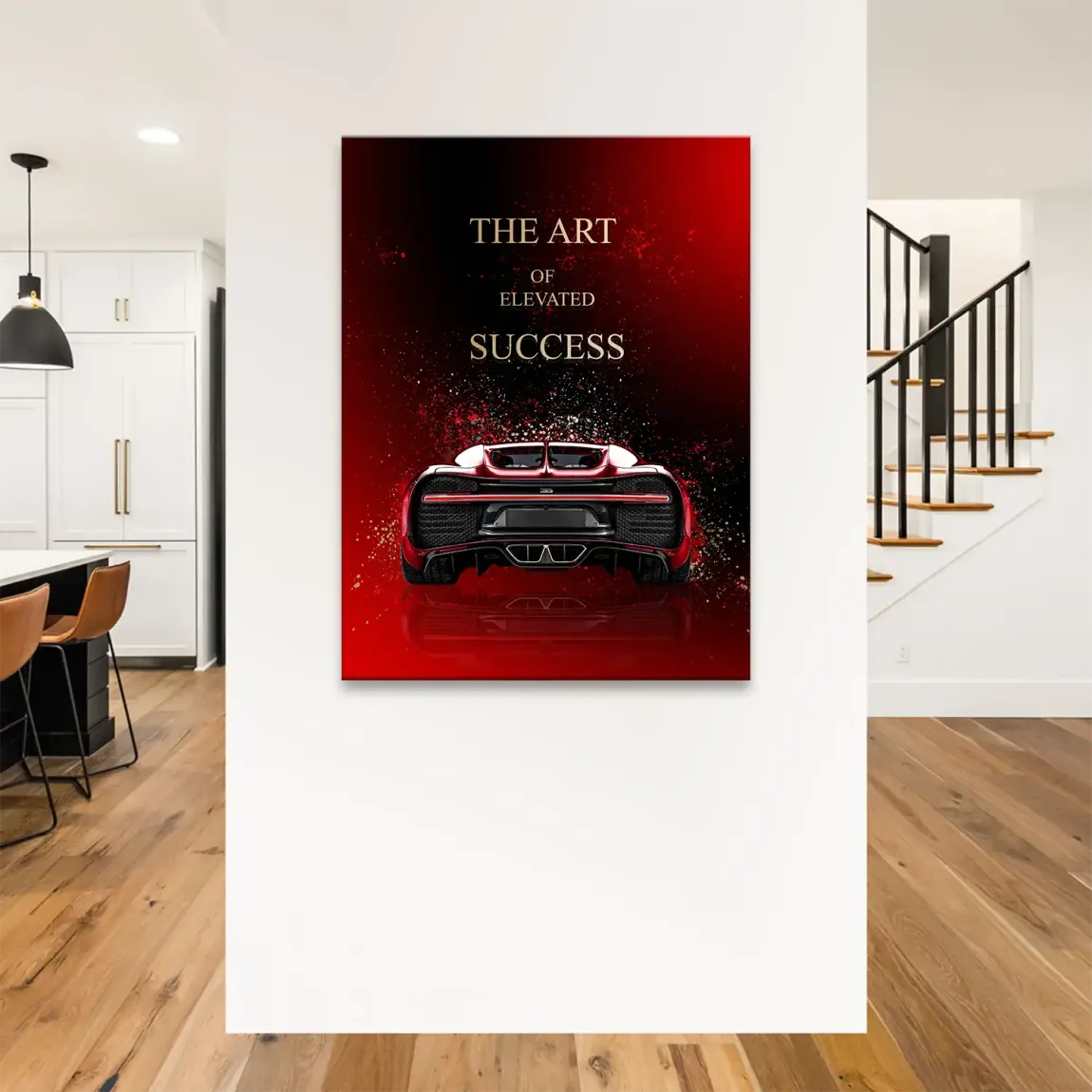 Art of Success Bugatti Leinwand Bild