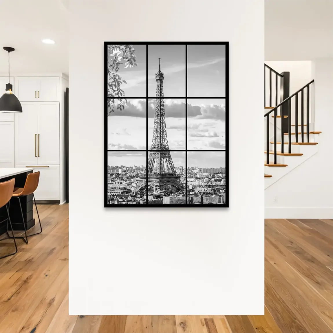 Paris Skyline View Leinwand Bild