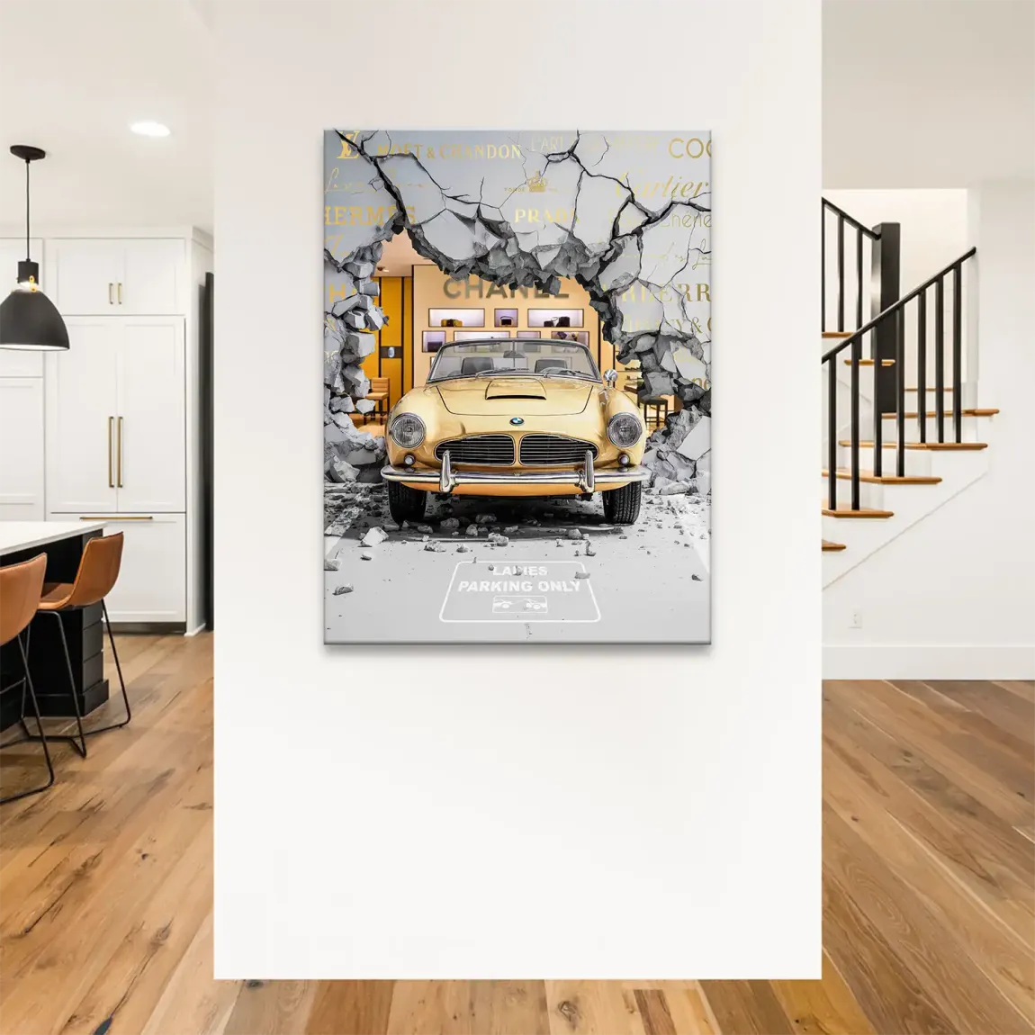 Luxury Shopping Leinwand Bild