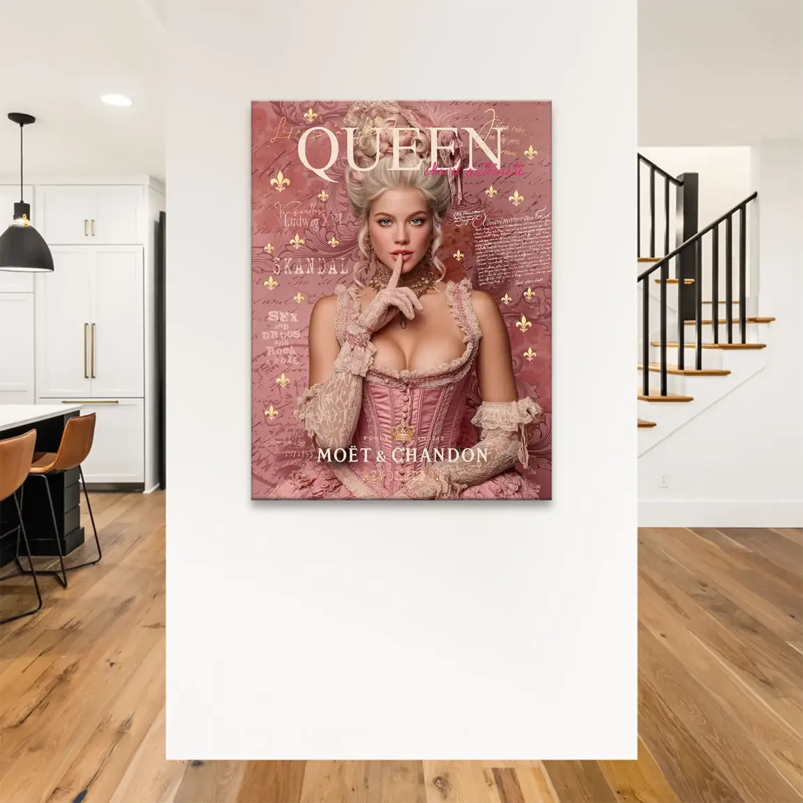 Marie Antoinette Rebellion Pop Art Leinwand Bild