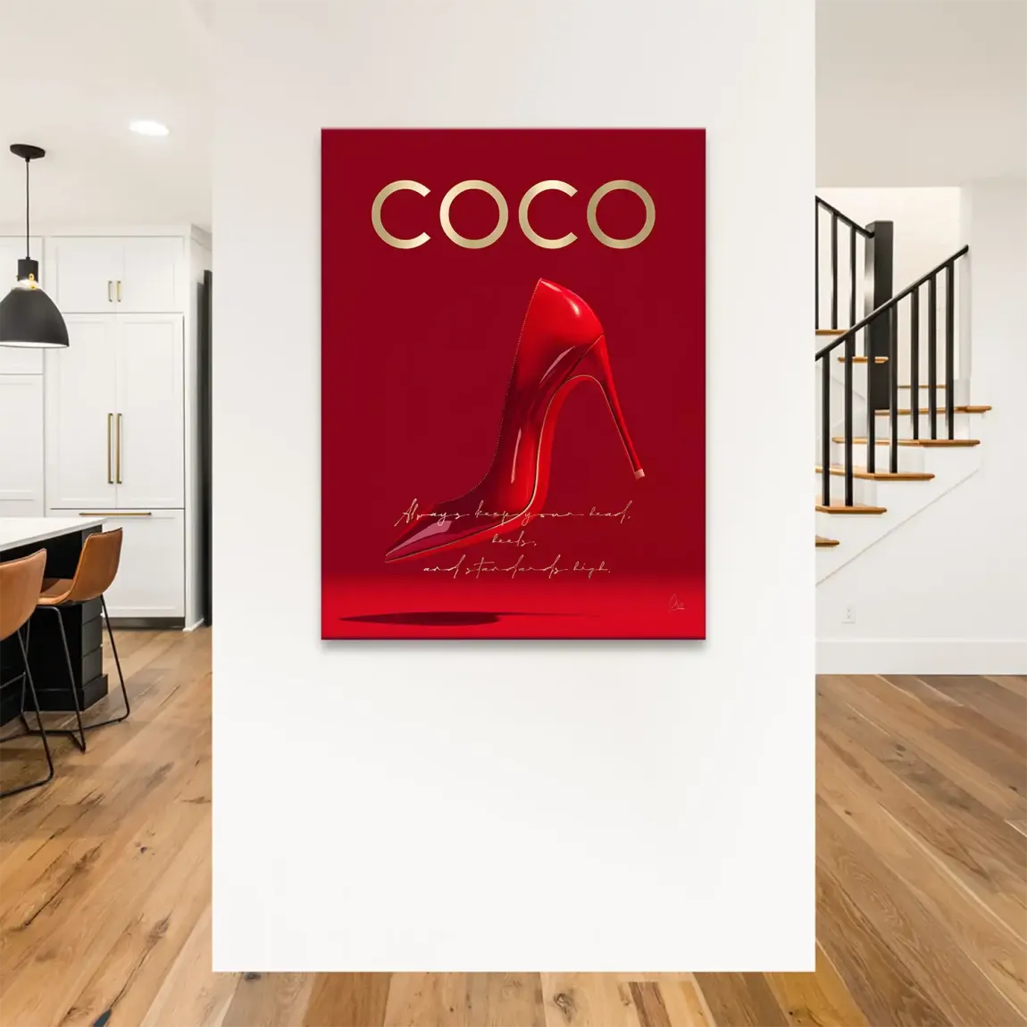 Coco Heels Leinwand Bild