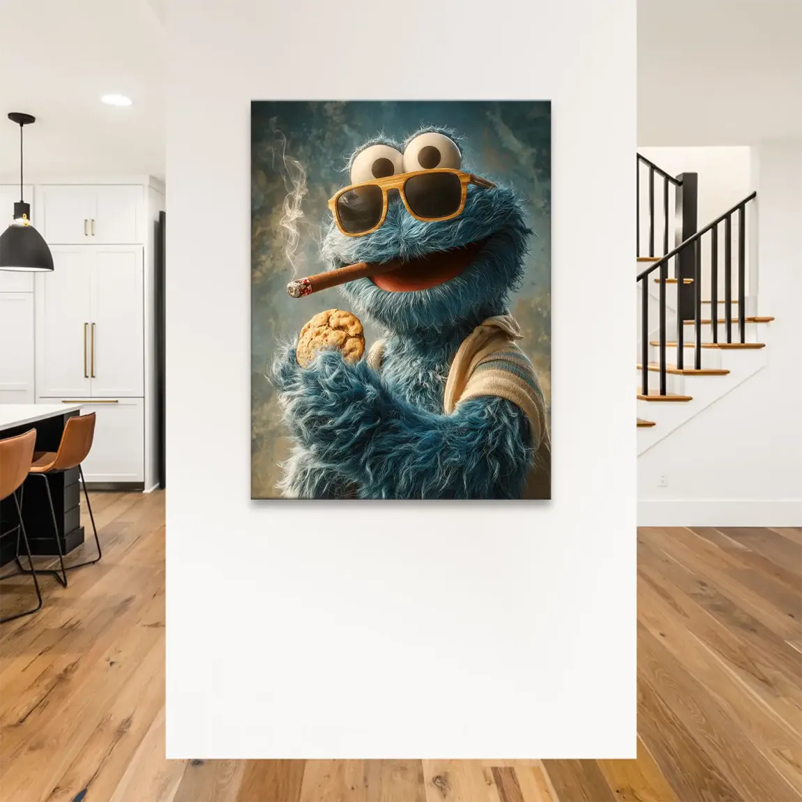 Cookie Monster Leinwand Bild