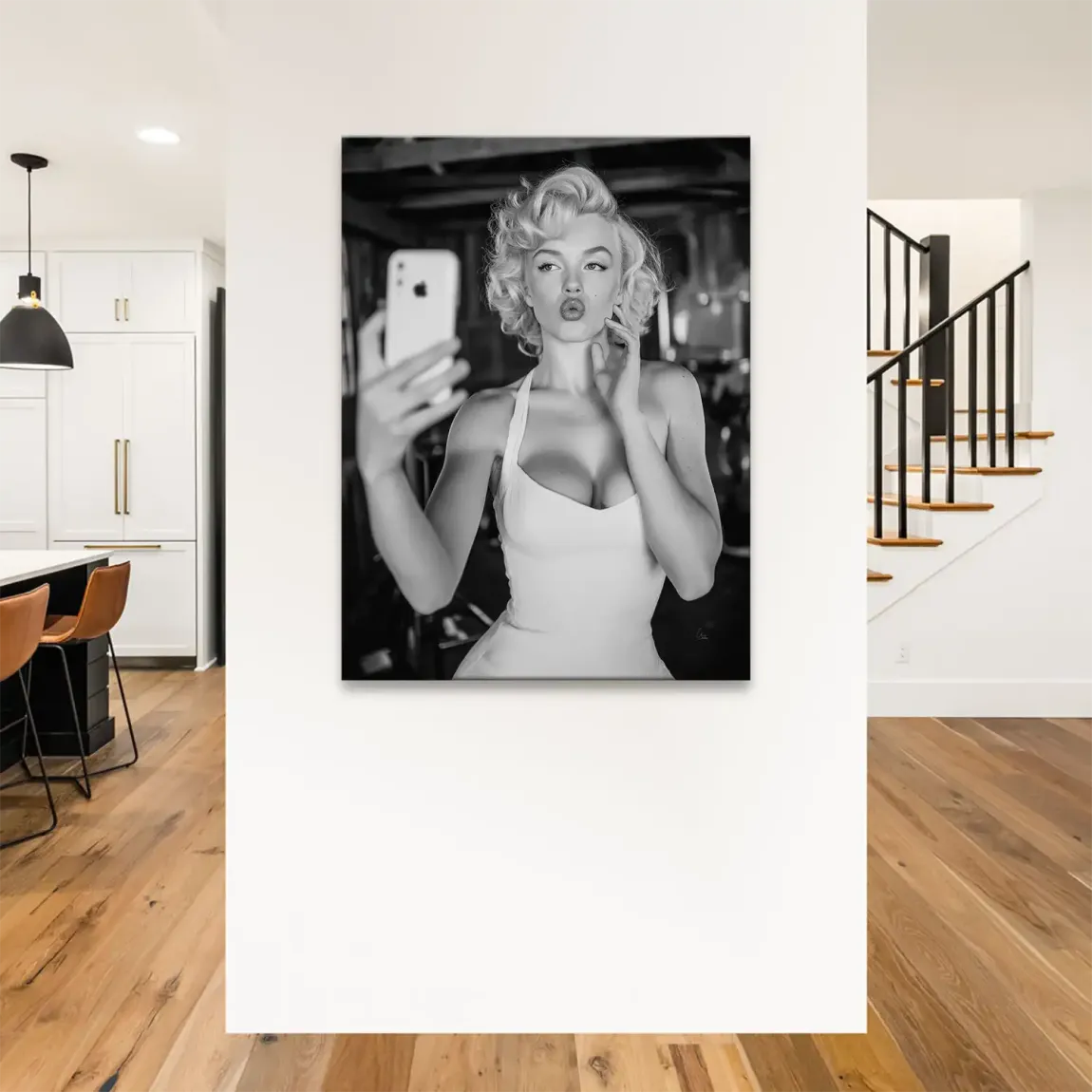 Marilyn Monroe Selfie Leinwand Bild