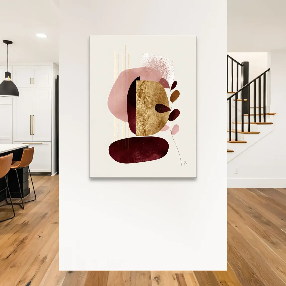 Velvet Shape Leinwand Bild