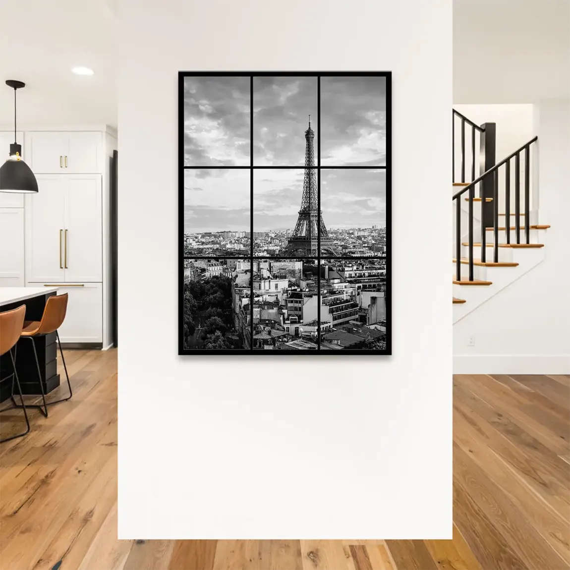 Eiffelturm über Paris Leinwand Bild
