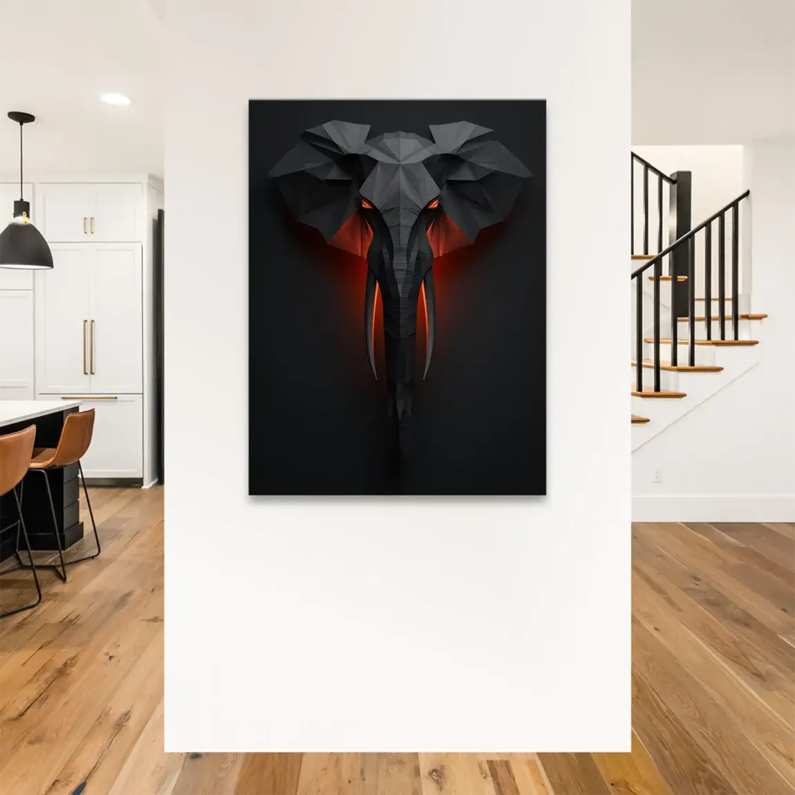 Mystischer Elefant Leinwand Bild