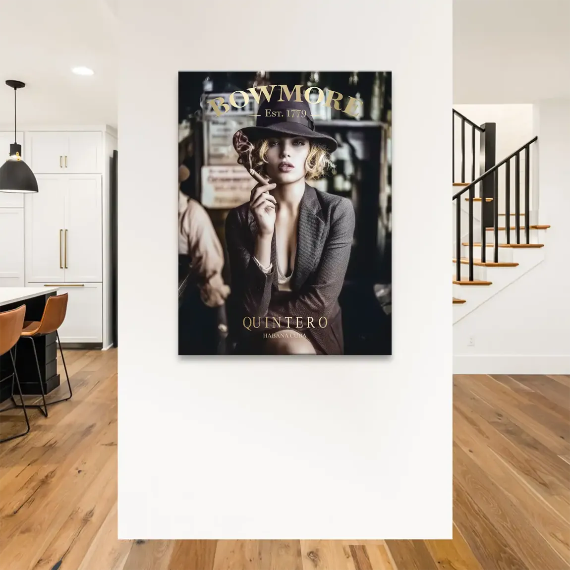 Whisky Noir Leinwand Bild