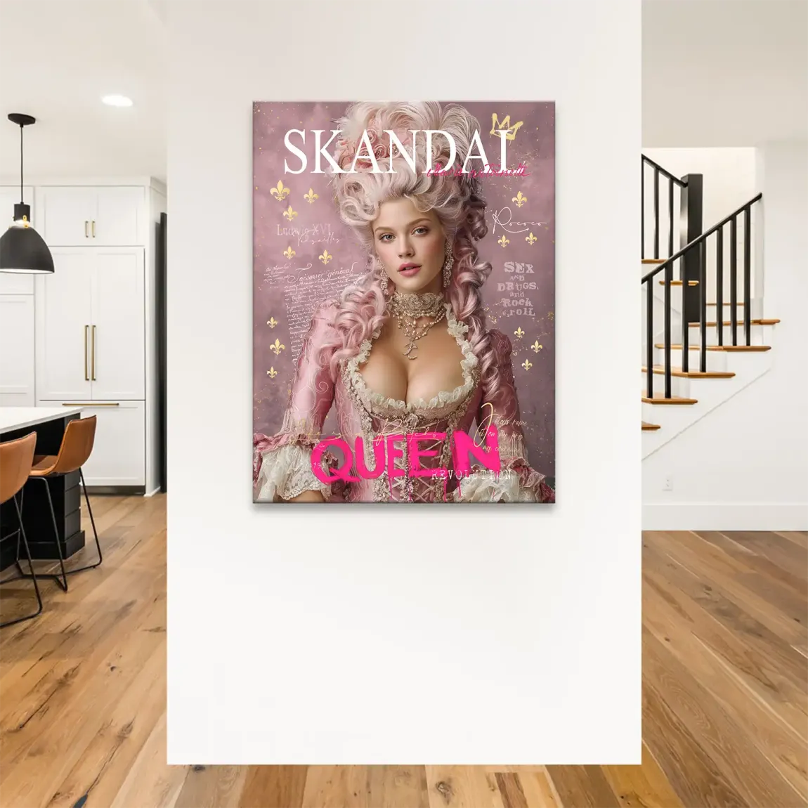Marie Antoinette Skandal Pop Art Leinwand Bild