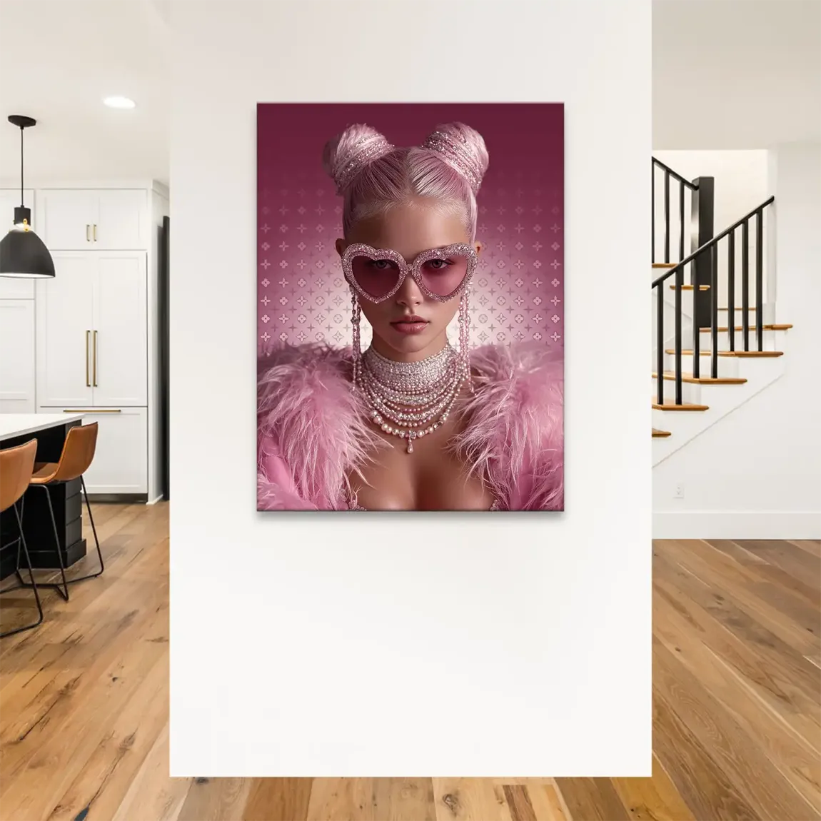 Glamour Girl Leinwand Bild