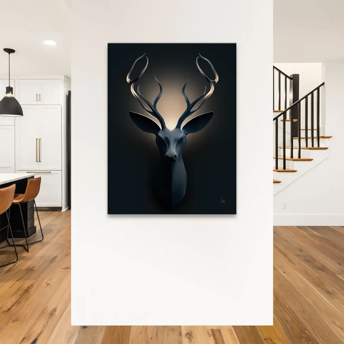 Majestätischer Hirsch Leinwand Bild