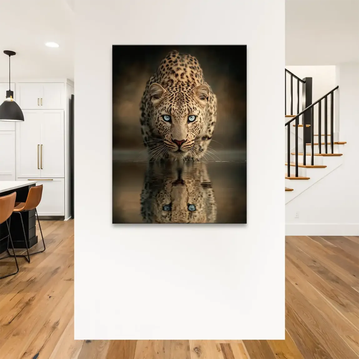 Silent Leopard Leinwand Bild