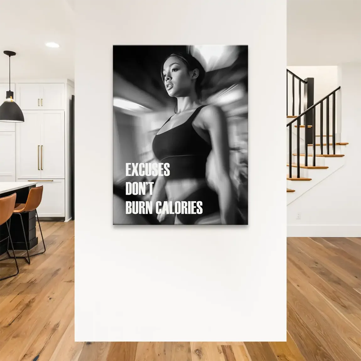 Burn Calories Fitness Leinwand Bild