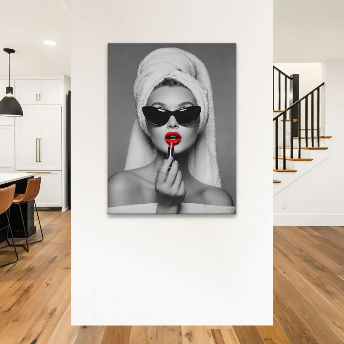 Lipstick Leinwand Bild