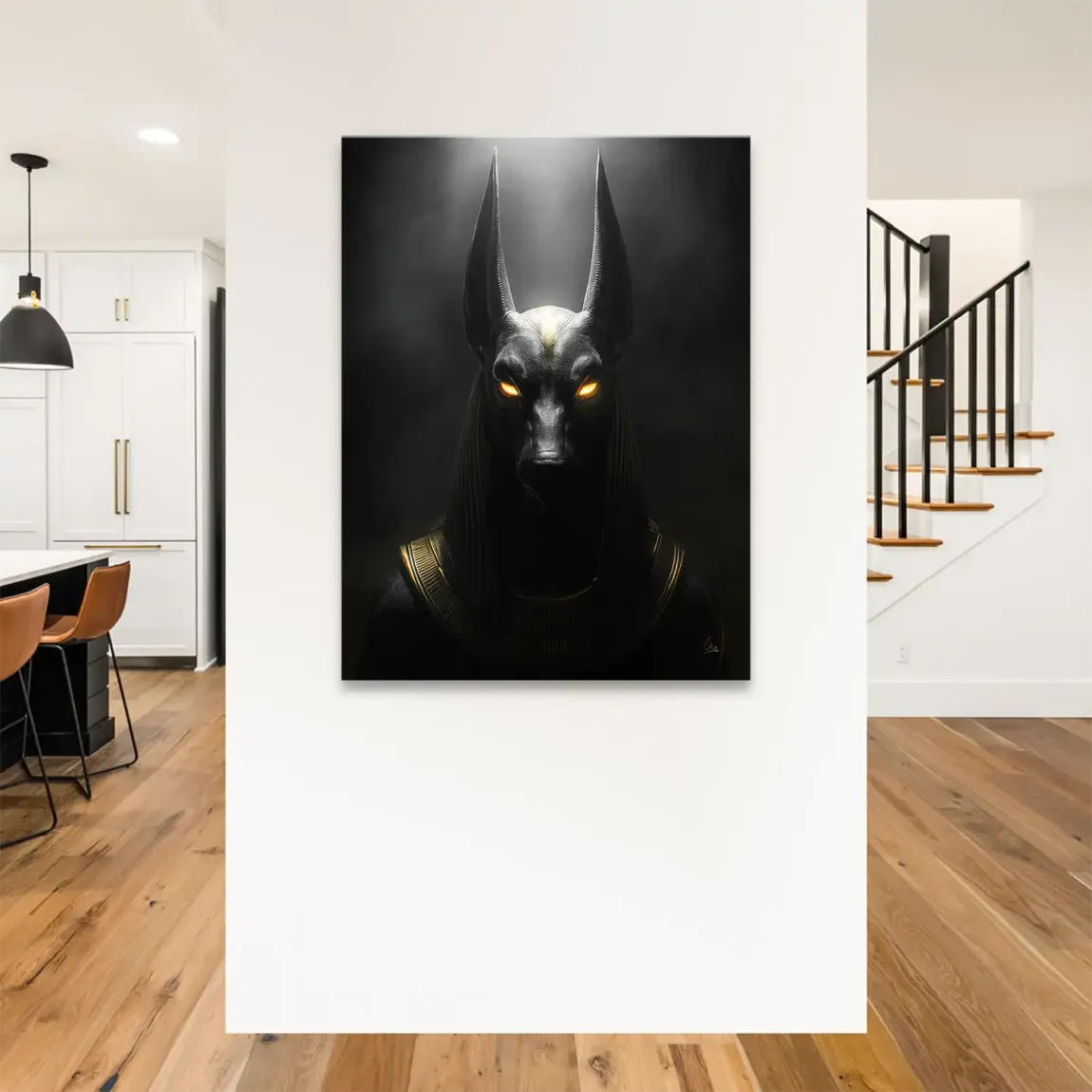 Dark Anubis Leinwand Bild