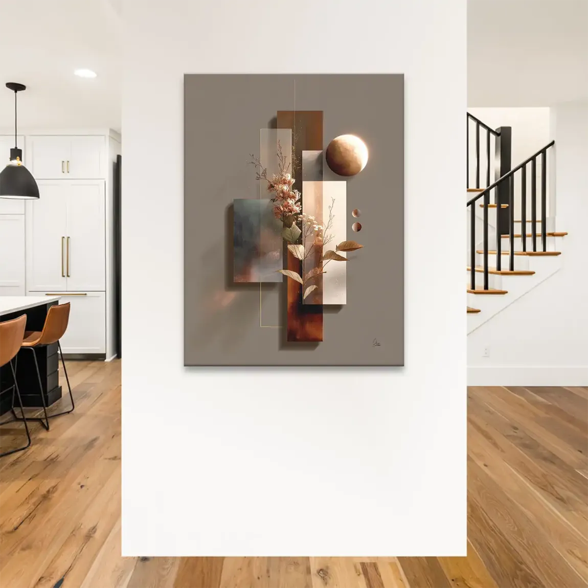 Celestial Bloom Harmony Leinwand Bild