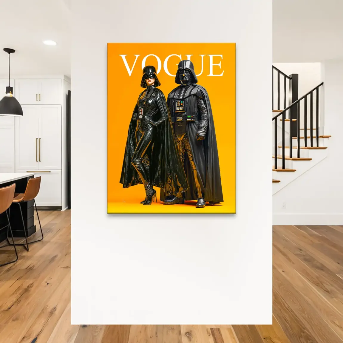 Galactic Vogue Darth Vader Leinwand Bild