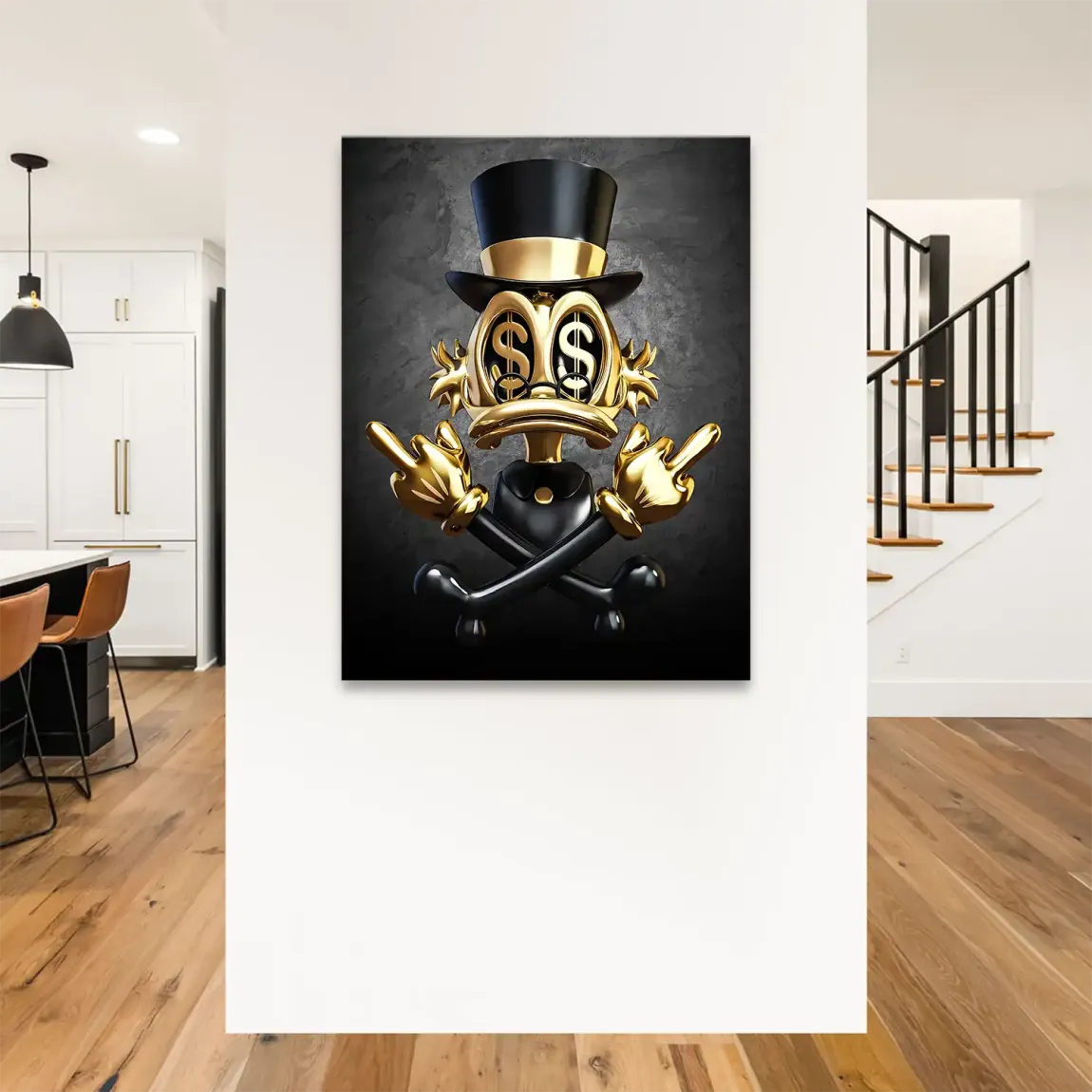 Dollar Vision Duck Leinwand Bild