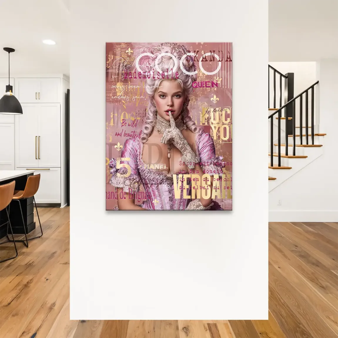 Marie Antoinette Popart Leinwand Bild