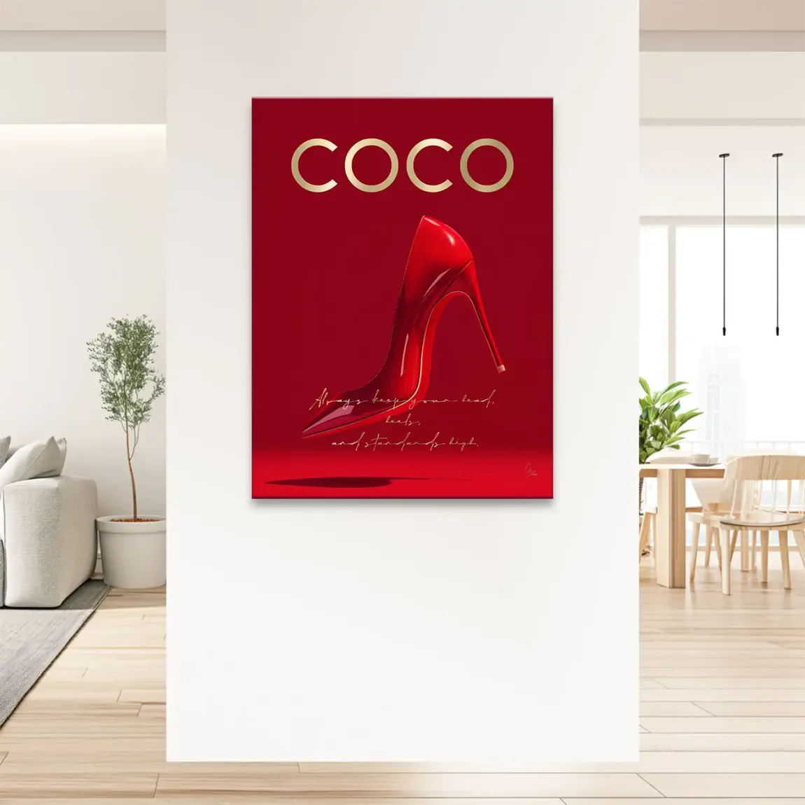 Coco Heels Leinwand Bild