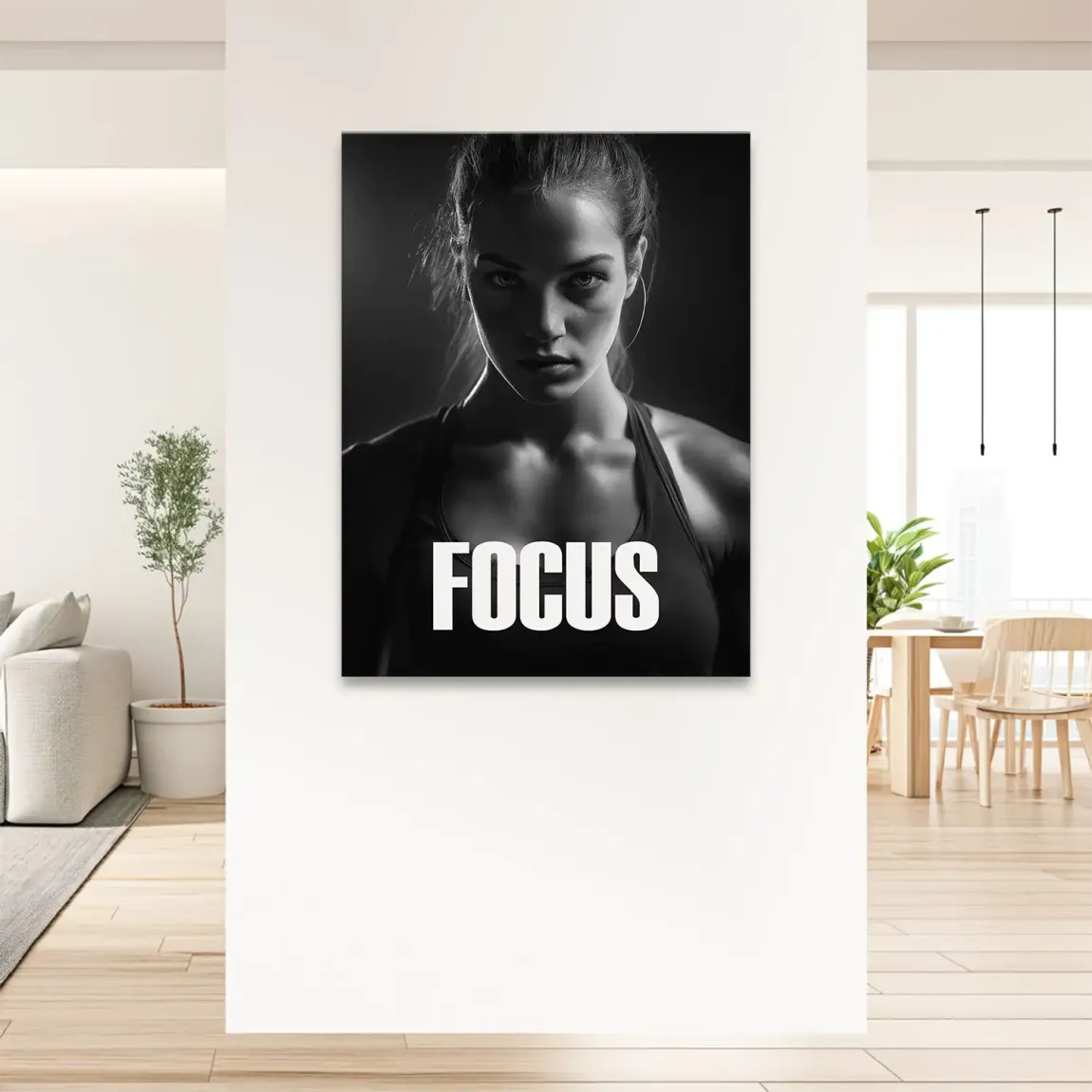 Focus Athletin Leinwand Bild