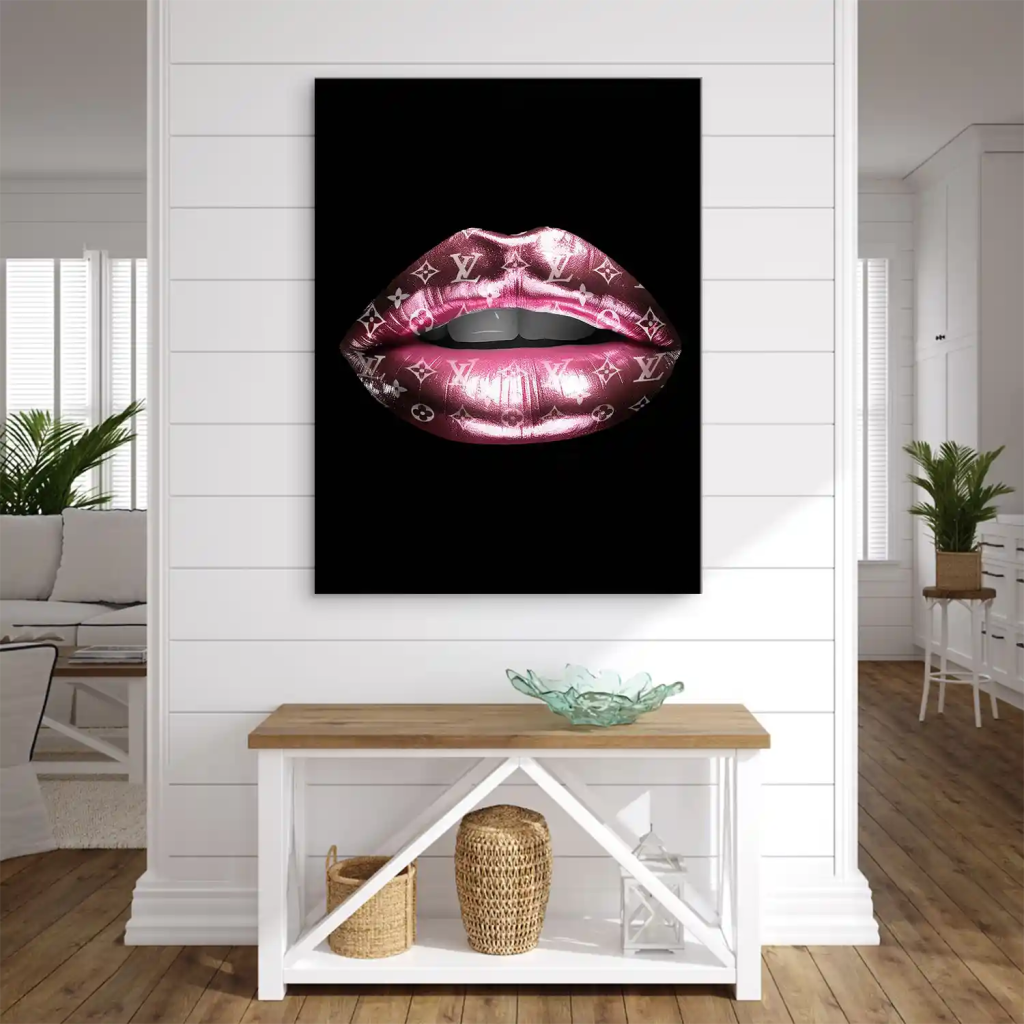 Vuitton Metallic Lips Leinwand Bild INGALERIE