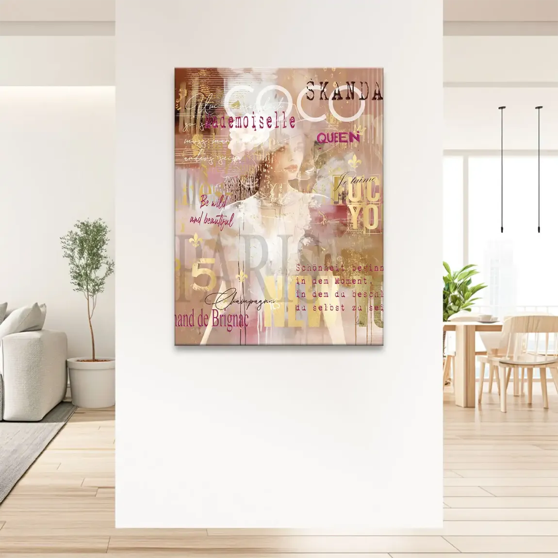 Coco Mademoiselle Leinwand Bild