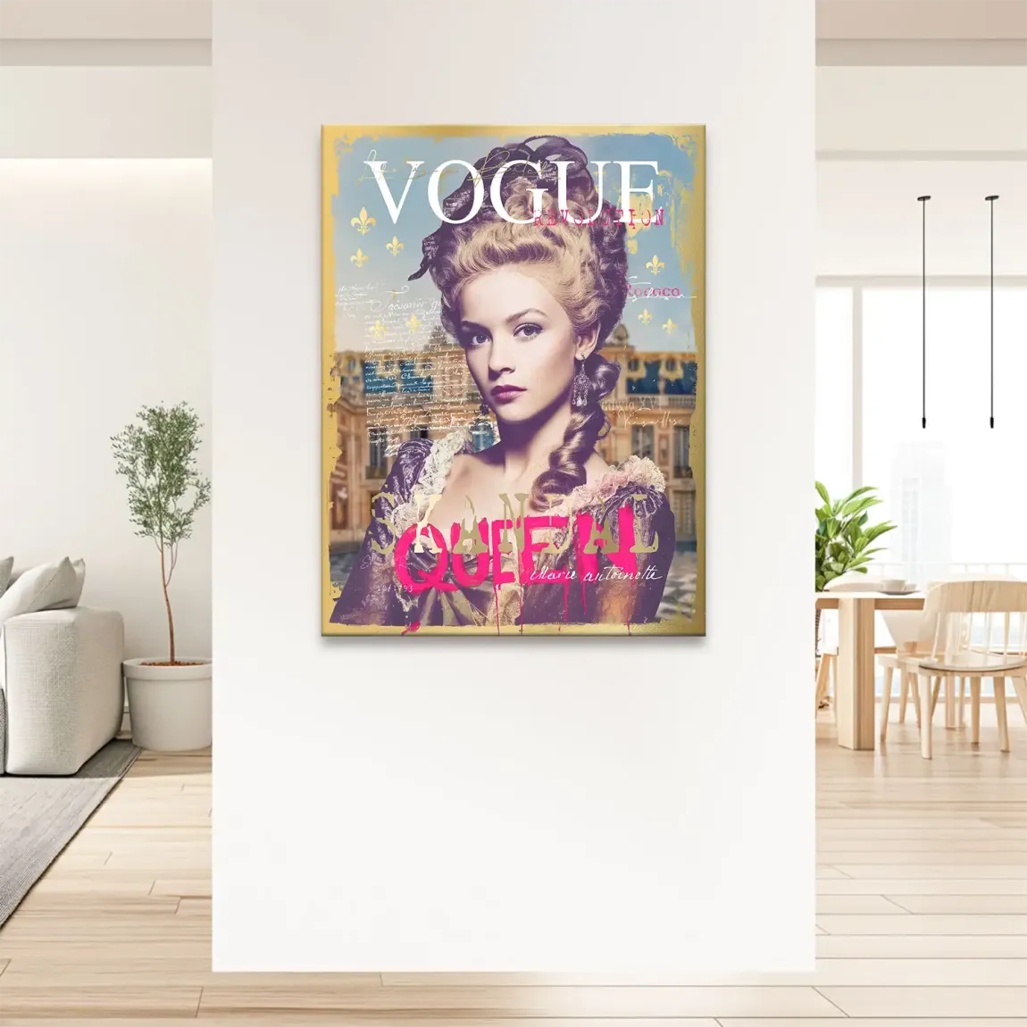Marie Antoinette Vogue Leinwand Bild