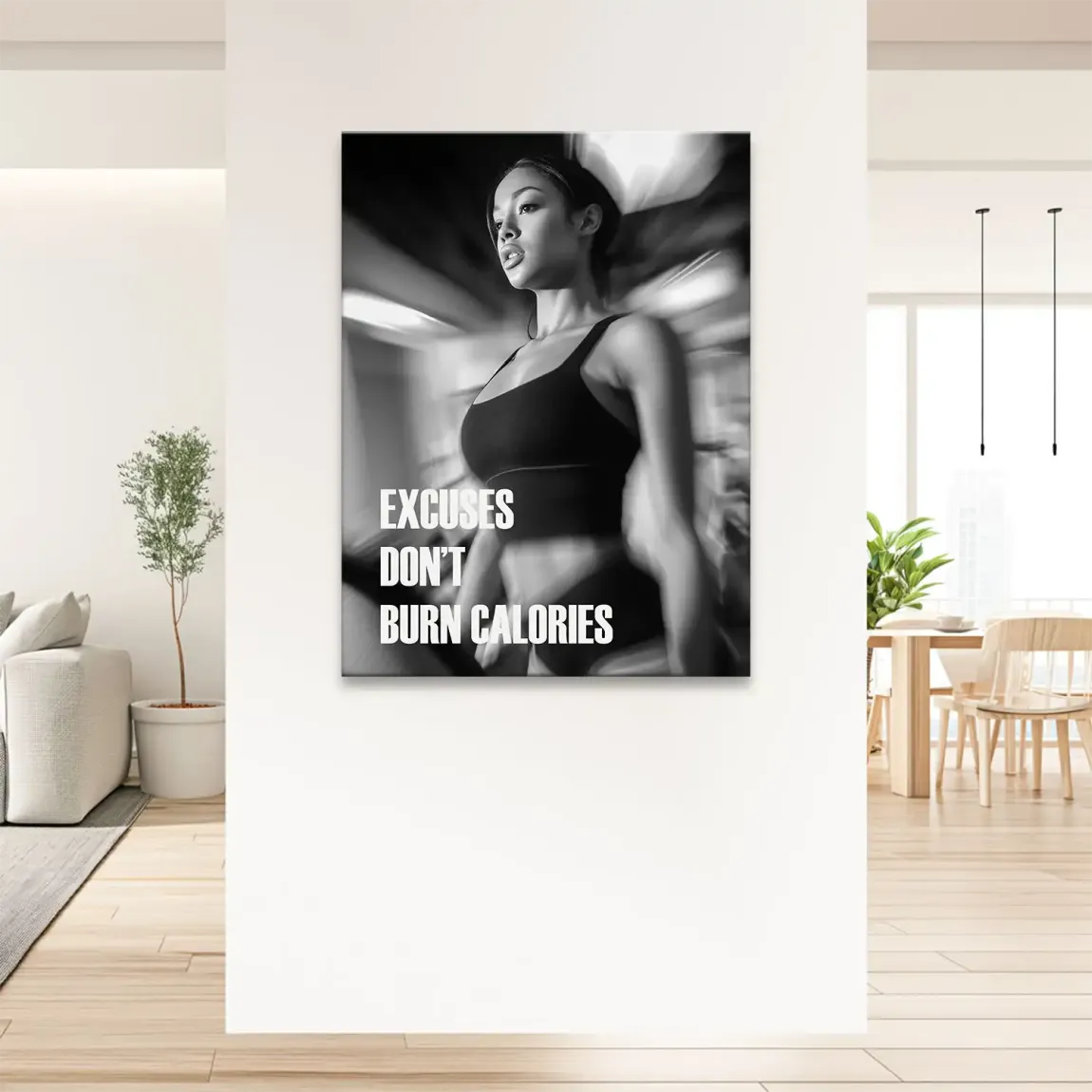 Burn Calories Fitness Leinwand Bild