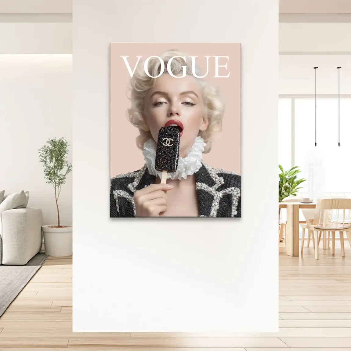 Marilyn Coco Eis Leinwand Bild