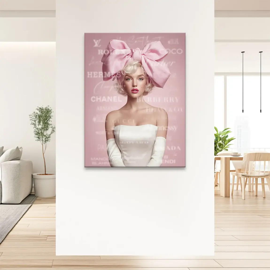 Marilyn Monroe Couture Pop Art Leinwand Bild