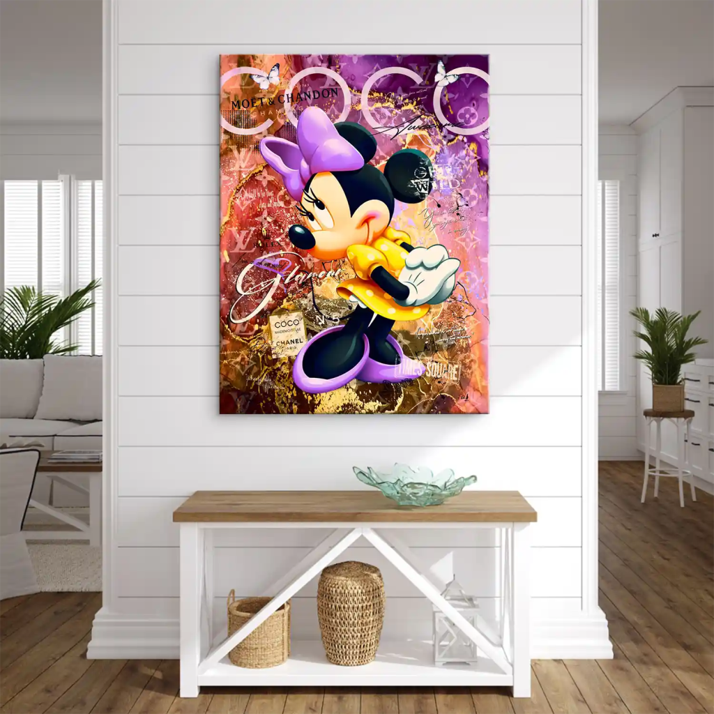 Minnie Maus Coco Pop Art Leinwand Bild INGALERIE